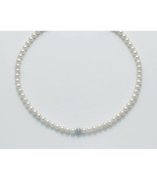 MILUNA COLLANA ORO 18KT E PERLE PCL5300V